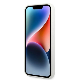 Karl Lagerfeld KLHMP14XSNCHBCH pevný obal pro iPhone 14 Pro Max 6,7&quot; bílý/bílý silikonový chupette MagSafe