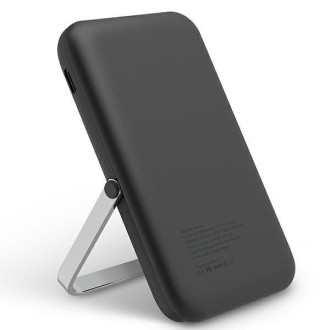 Uniq Powerbank Hoveo 5000mAh USB-C 20W PD Rychlé nabíjení Bezdrátové magnetické šedé/uhlově šedé