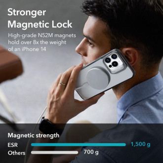 ESR CLASSIC KICKSTAND HALOLOCK MAGSAFE IPHONE 14 PRO MAX ČISTÝ/ČERNÝ