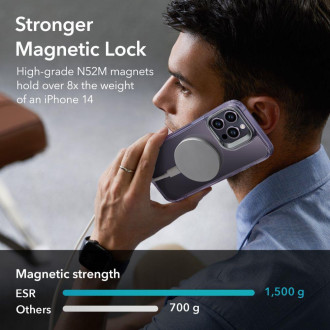 ESR CLASSIC KICKSTAND HALOLOCK MAGSAFE IPHONE 14 PRO MAX ČISTÁ/PURÁLOVÁ