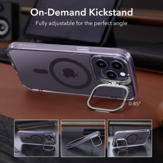 ESR CLASSIC KICKSTAND HALOLOCK MAGSAFE IPHONE 14 PRO MAX ČISTÁ/PURÁLOVÁ