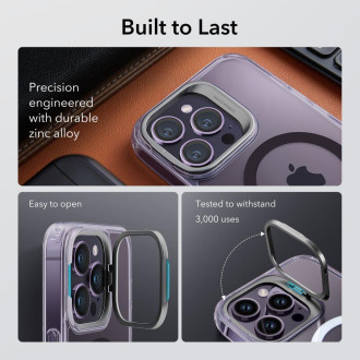 ESR CLASSIC KICKSTAND HALOLOCK MAGSAFE IPHONE 14 PRO MAX ČISTÁ/PURÁLOVÁ