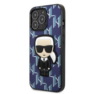 Karl Lagerfeld KLHCP13LPMNIKBL iPhone 13 Pro / 13 6,1&quot; pevný kryt modro/modrý Monogram Ikonik Patch