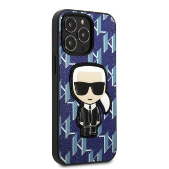 Karl Lagerfeld KLHCP13LPMNIKBL iPhone 13 Pro / 13 6,1&quot; pevný kryt modro/modrý Monogram Ikonik Patch