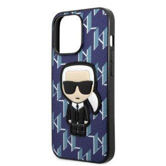 Karl Lagerfeld KLHCP13LPMNIKBL iPhone 13 Pro / 13 6,1&quot; pevný kryt modro/modrý Monogram Ikonik Patch