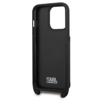 Karl Lagerfeld KLHCP13LSAKHPK iPhone 13 Pro / 13 6,1&quot; pevné pouzdro Saffiano Metal Karl Head