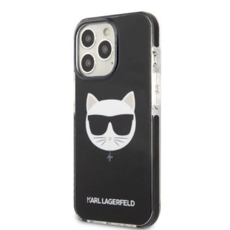 Karl Lagerfeld KLHCP13LTPECK iPhone 13 Pro / 13 6,1&quot; pevné pouzdro černo/černá Choupette Head