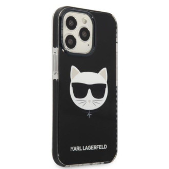 Karl Lagerfeld KLHCP13LTPECK iPhone 13 Pro / 13 6,1&quot; pevné pouzdro černo/černá Choupette Head