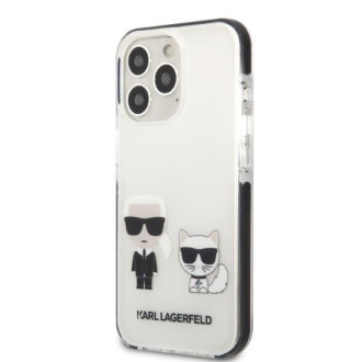 Karl Lagerfeld KLHCP13LTPEKCW iPhone 13 Pro / 13 6,1&quot; pevný obal bílý/bílý Karl&amp;Choupette
