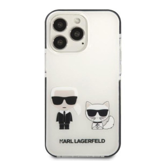 Karl Lagerfeld KLHCP13LTPEKCW iPhone 13 Pro / 13 6,1&quot; pevný obal bílý/bílý Karl&amp;Choupette