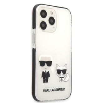 Karl Lagerfeld KLHCP13LTPEKCW iPhone 13 Pro / 13 6,1&quot; pevný obal bílý/bílý Karl&amp;Choupette