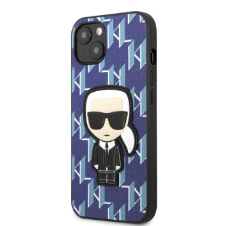 Karl Lagerfeld KLHCP13MPMNIKBL iPhone 13 6,1&quot; pevný obal modro/modrý Monogram Ikonik Patch