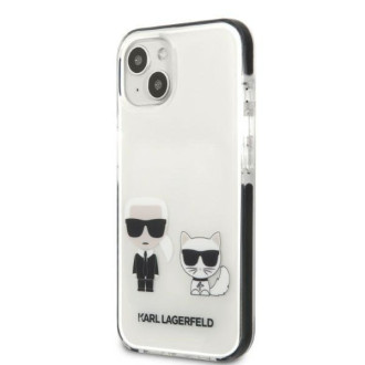 Karl Lagerfeld KLHCP13MTPEKCW iPhone 13 6,1&quot; pevný obal bílý/bílý Karl&amp;Choupette