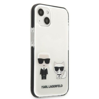 Karl Lagerfeld KLHCP13MTPEKCW iPhone 13 6,1&quot; pevný obal bílý/bílý Karl&amp;Choupette