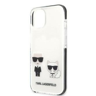 Karl Lagerfeld KLHCP13MTPEKCW iPhone 13 6,1&quot; pevný obal bílý/bílý Karl&amp;Choupette