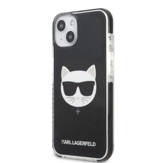 Karl Lagerfeld KLHCP13STPECK iPhone 13 mini 5,4&quot; pevné pouzdro černá/černá hlava Choupette