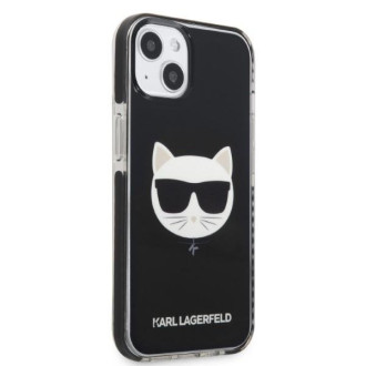 Karl Lagerfeld KLHCP13STPECK iPhone 13 mini 5,4&quot; pevné pouzdro černá/černá hlava Choupette