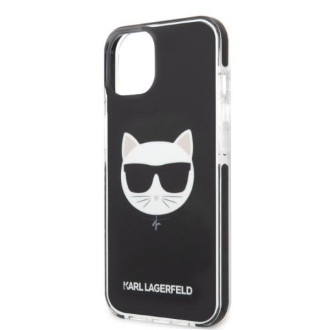 Karl Lagerfeld KLHCP13STPECK iPhone 13 mini 5,4&quot; pevné pouzdro černá/černá hlava Choupette