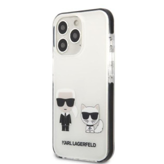 Karl Lagerfeld KLHCP13XTPEKCW pevný kryt iPhone 13 Pro Max 6,7&quot; bílý/bílý Karl&amp;Choupette