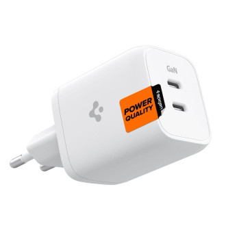 SÍŤOVÁ NABÍJEČKA Spigen PE2106EU POWERARC 2-PORTOVÁ PD65W BÍLÁ