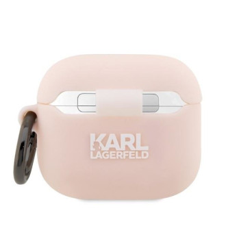 Karl Lagerfeld KLA3RUNIKP kryt AirPods 3 růžový/růžový silikonový Karl Head 3D