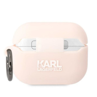 Karl Lagerfeld Kryt KLAPRUNIKP AirPods Pro růžový/růžový Silikonový Karl Head 3D