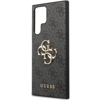 Guess GUHCS23L4GMGGR S23 Ultra S918 šedý/šedý pevný obal 4G Big Metal Logo