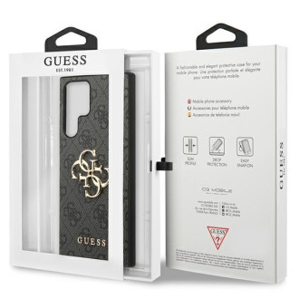 Guess GUHCS23L4GMGGR S23 Ultra S918 šedý/šedý pevný obal 4G Big Metal Logo