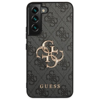 Guess GUHCS23S4GMGGR S23 S911 šedo/šedé pevné pouzdro 4G Big Metal Logo