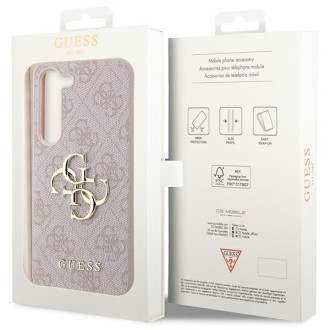 Guess GUHCS23S4GMGPI S23 S911 růžové/růžové pevné pouzdro 4G Big Metal Logo