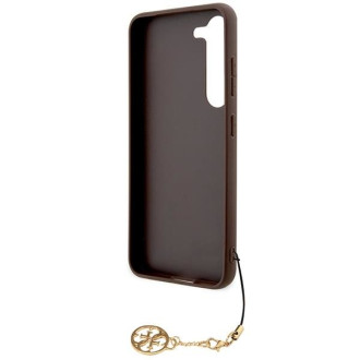 Guess GUHCS23SGF4GBR S23 S911 hnědé/hnědé pevné pouzdro 4G Charms Collection