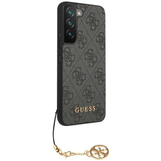 Guess GUHCS23SGF4GGR S23 S911 šedo/šedé pevné pouzdro 4G Charms Collection