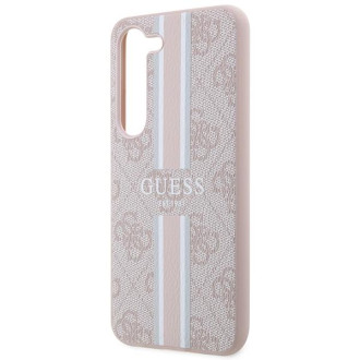 Guess GUHCS23SP4RPSP S23 S911 růžové/růžové pevné pouzdro 4G Printed Stripe