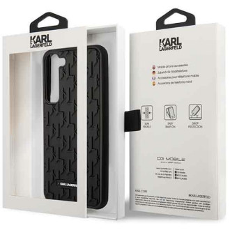 Karl Lagerfeld KLHCS23SRUPKLPK S23 S911 pevné pouzdro černo/černý 3D monogram