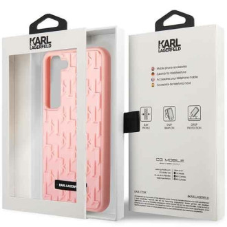 Karl Lagerfeld KLHCS23SRUPKLPP S23 S911 pevný kufr růžový/růžový 3D monogram