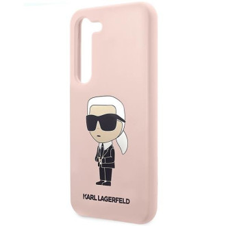 Karl Lagerfeld KLHCS23SSNIKBCP S23 S911 pevné pouzdro růžové/růžové silikonový Ikonik