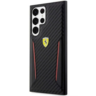 Ferrari FEHCS23LNPYK S23 Ultra S918 černo/černé pevné pouzdro Carbon Contrast Edges