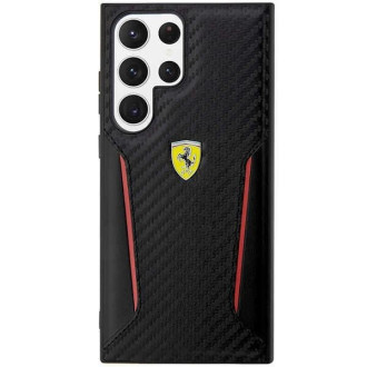 Ferrari FEHCS23LNPYK S23 Ultra S918 černo/černé pevné pouzdro Carbon Contrast Edges