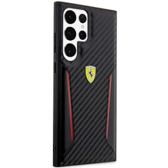 Ferrari FEHCS23LNPYK S23 Ultra S918 černo/černé pevné pouzdro Carbon Contrast Edges