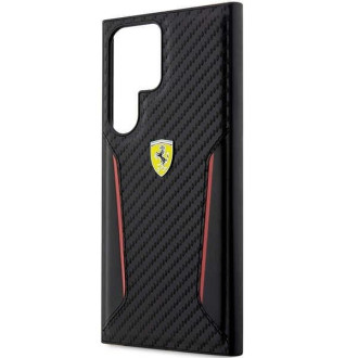 Ferrari FEHCS23LNPYK S23 Ultra S918 černo/černé pevné pouzdro Carbon Contrast Edges