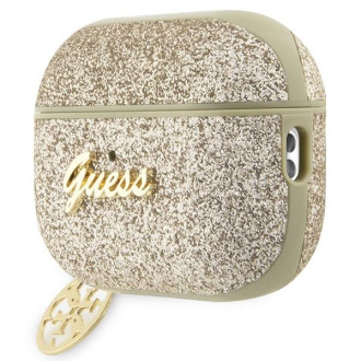 Guess GUAP2GLGSHD kryt AirPods Pro 2 zlato/zlatý Glitter Flake 4G Charm