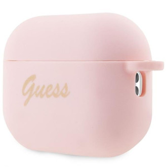 Guess GUAP2LSCHSP kryt AirPods Pro 2 růžový/růžový Silicone Charm Heart Collection