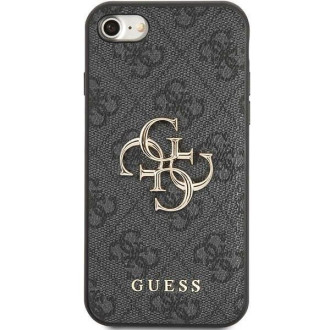 Guess GUHCI84GMGGR iPhone 7/8/SE 2020/ 2022 šedý/šedý pevný obal 4G velké kovové logo
