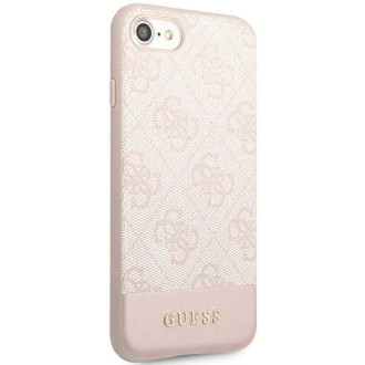Guess GUHCI8G4GLPI iPhone 7/8/SE 2020/ 2022 růžové/růžové pevné pouzdro 4G Stripe Collection