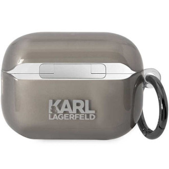 Karl Lagerfeld KKLAP2HNIKTCK kryt Airpods Pro 2 černo/černý Ikonik Karl Lagerfeld