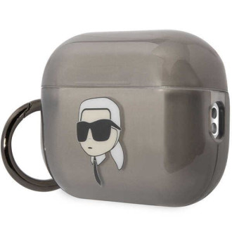 Karl Lagerfeld KKLAP2HNIKTCK kryt Airpods Pro 2 černo/černý Ikonik Karl Lagerfeld