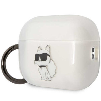 Karl Lagerfeld KLAP2HNCHTCT Airpods Pro 2 kryt průhledný Ikonik Choupette