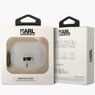 Karl Lagerfeld Kryt KLAP2HNIKTCT Airpods Pro 2 průhledný Ikonik Karl Lagerfeld