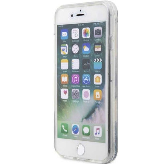 Karl Lagerfeld KLHCI8LNHCCS iPhone 7/8/ SE 2020/2022 stříbrný/stříbrný pevný obal Glitter Choupette Head