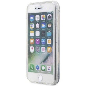Karl Lagerfeld KLHCI8LNKHCH iPhone 7/8/ SE 2020/2022 stříbrný/stříbrný pevný obal Glitter Karl Head